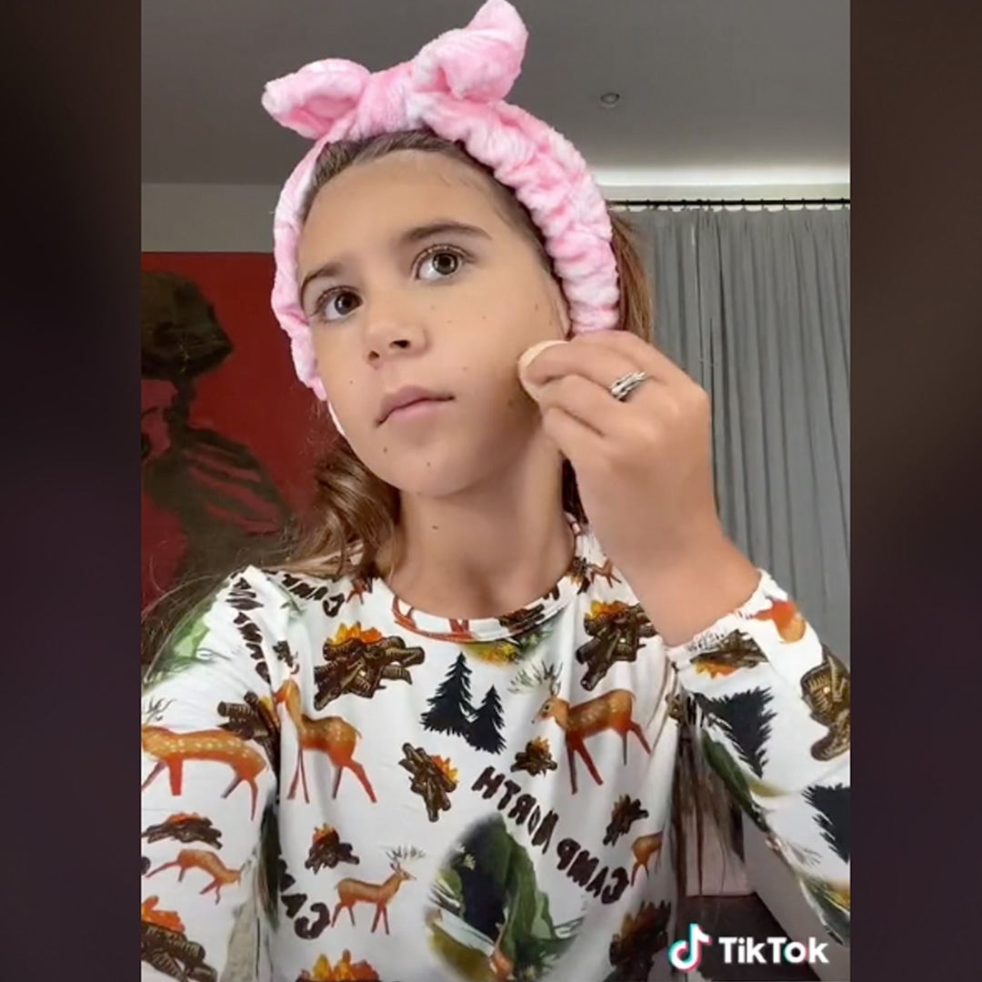 Kourtney Kardashian’s Daughter Penelope Shows Off Makeup Routine